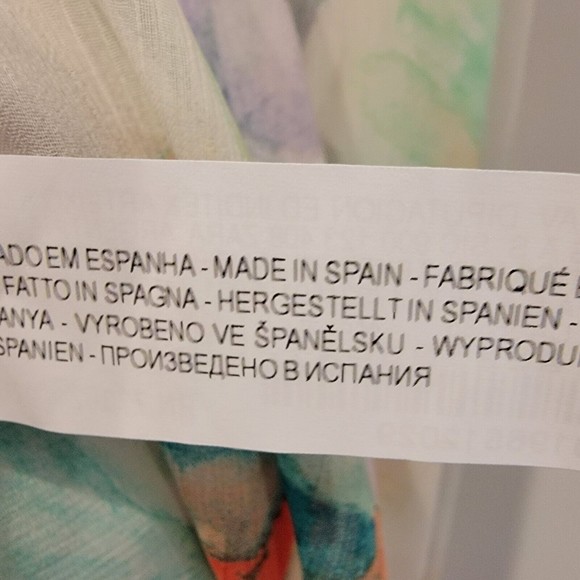 Zara Basic Women's Size Small Watercolor Koi Fish Spaghetti Strap Dress - Picture 6 of 10